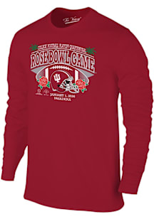 Original Retro Brand Indiana Hoosiers Crimson 2026 Rose Bowl Game Long Sleeve T Shirt