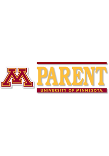 Minnesota Golden Gophers 6x2 Parent Auto Decal - Maroon