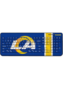 Los Angeles Rams Stripe Wireless Keyboard Computer Accessory