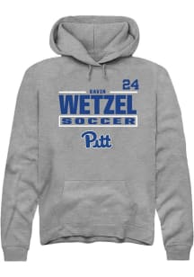 Gavin Wetzel Rally Mens Graphite Pitt Panthers NIL Stacked Box Player Hood