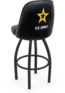 Army Padded Swivel Pub Stool - Black