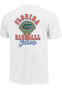 Florida Gators White Baseball Field Block Short Sleeve T Shirt