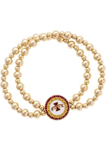 Iowa State Cyclones Disc Bead Stretch Womens Bracelet