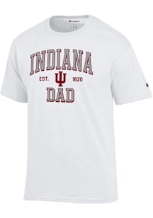 Champion Indiana Hoosiers White Est Date Dad Jersey Short Sleeve T Shirt