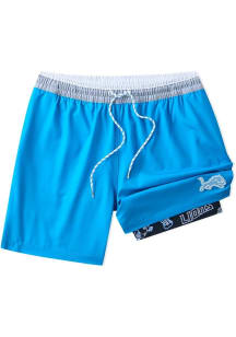 Chubbies Detroit Lions Mens Blue Classic 5.5in Lined Swim Trunks