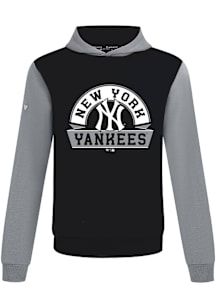Levelwear New York Yankees Mens Black Ultimate Banner Arch Long Sleeve Hoodie