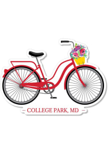 Red Maryland Terrapins 3.5&quot; College Park Rugged Stickers