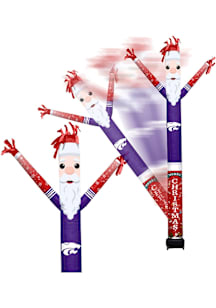 Black K-State Wildcats Santa team color and team logo Outdoor Inflatable