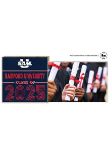 Samford University Bulldogs Class of 2025 unique photo frame Picture Frame - Navy Blue