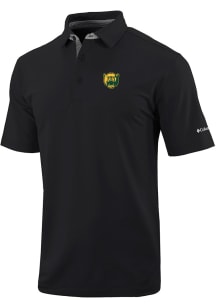 Columbia Baylor Bears Mens Black Heat Seal Even Lie Short Sleeve Polo