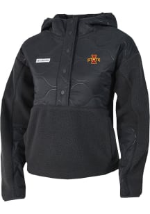 Columbia Iowa State Cyclones Womens Black Cloud Point Fleece Light Weight Jacket