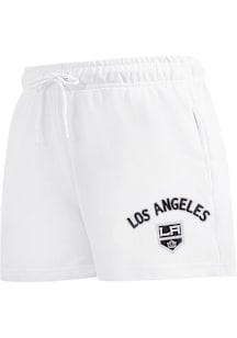 Pro Standard Los Angeles Kings Womens White Classic Chenille Shorts