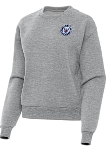 Antigua Navy Womens Grey Victory Crew Sweatshirt