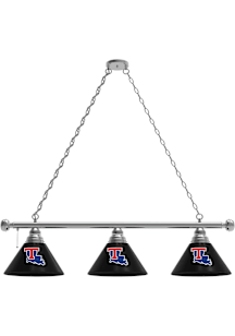 Louisiana Tech Bulldogs 3 Shade Silver Billiard Lamp