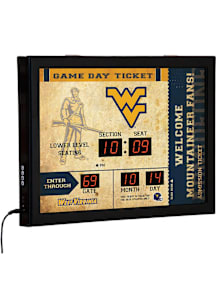 West Virginia Mountaineers Scoreboard Wall Clock