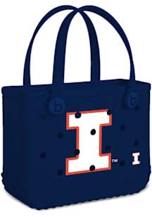 Illinois Fighting Illini  Small Bogg Bag Tote Bag - Navy Blue