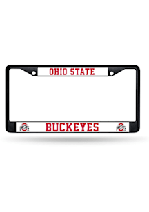 Ohio State Buckeyes Primary Metal License Plate Frame - Black
