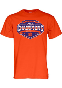 Clemson Tigers Orange 2025 ACC Softball Tournament Champions Short Sleeve T Shirt