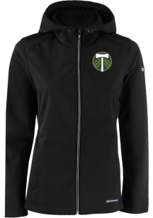 Cutter and Buck Portland Timbers Womens Black Evoke Light Weight Jacket