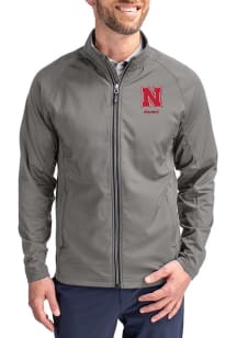 Cutter and Buck Nebraska Cornhuskers Mens Graphite Alumni Adapt Eco Big and Tall Light Weight Jack..