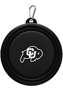 Colorado Buffaloes Collapsible Silicone Dog Pet Bowl Black