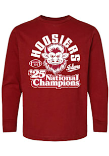 Summit Sportswear Indiana Hoosiers Youth Crimson 2025 College Football National Champions Vintage..
