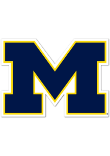 Michigan Wolverines 2in Solid M Dizzler Stickers - Navy Blue