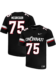 Marcus McGregor Nike Mens Black Cincinnati Bearcats NIL Name And Number Football Jersey