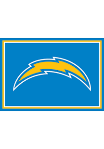 Los Angeles Chargers 3x4 Area Rug Interior Rug - Light Blue