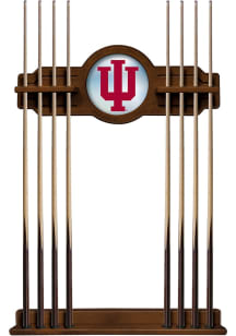 Brown Indiana Hoosiers Solid Wood Cue Rack Pool Table