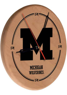 Brown Michigan Wolverines Laser Engraved Wall Clock