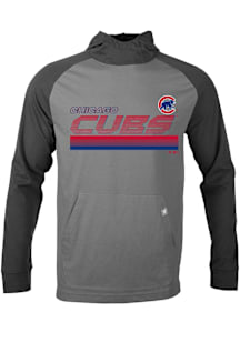 Levelwear Chicago Cubs Mens Grey Uproar Breaker Long Sleeve Hoodie
