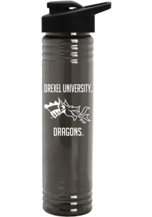 Black Drexel Dragons Team Logo Water Bottle