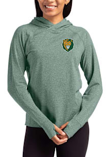 Cutter and Buck Southeastern Louisiana Lions Womens Green Adapt Knit Hood Hooded Sweatshirt