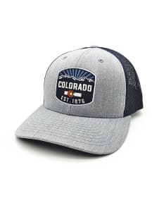 Colorado 1876 Patch Trucker Adjustable Hat - Grey