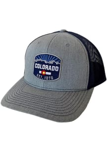 Colorado Traverse Patch Trucker Adjustable Hat - Grey