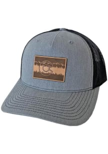 Colorado Treeline Flag Patch Trucker Adjustable Hat - Grey