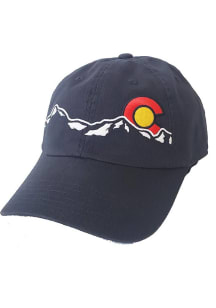 Colorado Peak Unstructured Adjustable Hat - Navy Blue