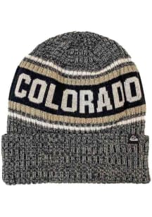 Colorado Grey Crevasse Cuff Beanie Mens Knit Hat