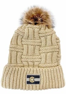 Colorado Ivory Tranquill Cuff Pom Beanie Womens Knit Hat