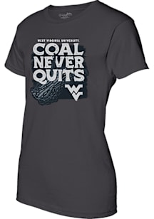 West Virginia Mountaineers Womens Charcoal Ringspun Short Sleeve T-Shirt