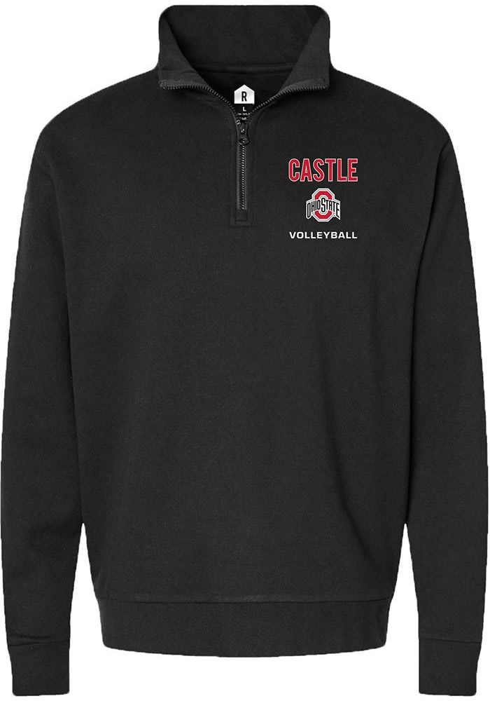 Kaia Castle Ohio State Buckeyes Mens NIL Embroidered Pullover BLACK