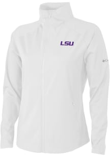 Columbia LSU Tigers Womens White Fairway Friends Light Weight Jacket