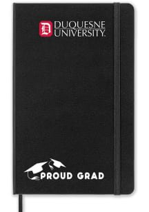 Duquesne Dukes Proud Grad team logo Notebook and Folder - Black