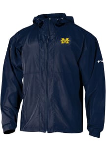 Columbia Michigan Wolverines Mens Navy Blue Prodigy Light Weight Jacket