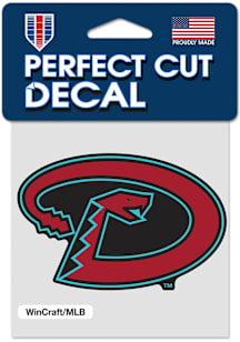 Arizona Diamondbacks 4x4 Perfect Cut Auto Decal - Red