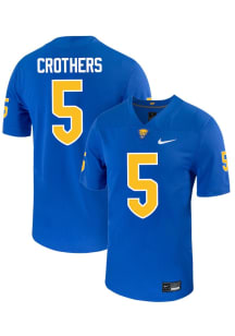 Zachary Crothers Nike Mens Blue Pitt Panthers NIL Name And Number Football Jersey