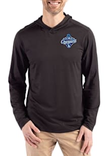 Cutter and Buck Los Angeles Dodgers Mens Black 2025 World Series Champions Coastline Eco Long Slee..