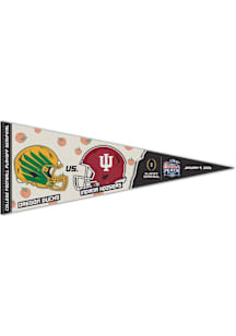 Indiana Hoosiers vs Oregon 2026 Peach Bowl Dueling Pennant - Red