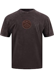 Pro Standard Denver Nuggets Brown Washed Classic Short Sleeve Fashion T Shirt